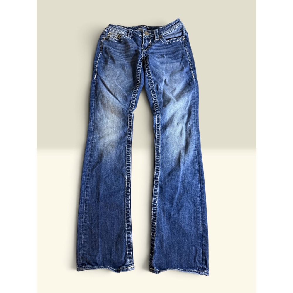 Vigoss Chelsea Slim Boot Heritage Fit Jeans Medium Wash Blue Size 1/2 L33